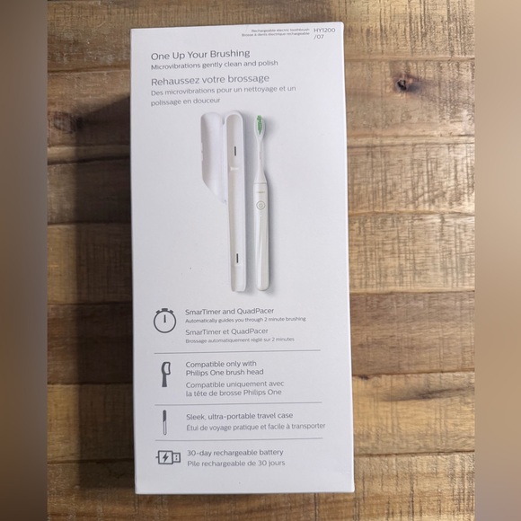 NEW!! Philips Sonicare One Power Rechargeable Toothbrush with Travel Case - Picture 2 of 4